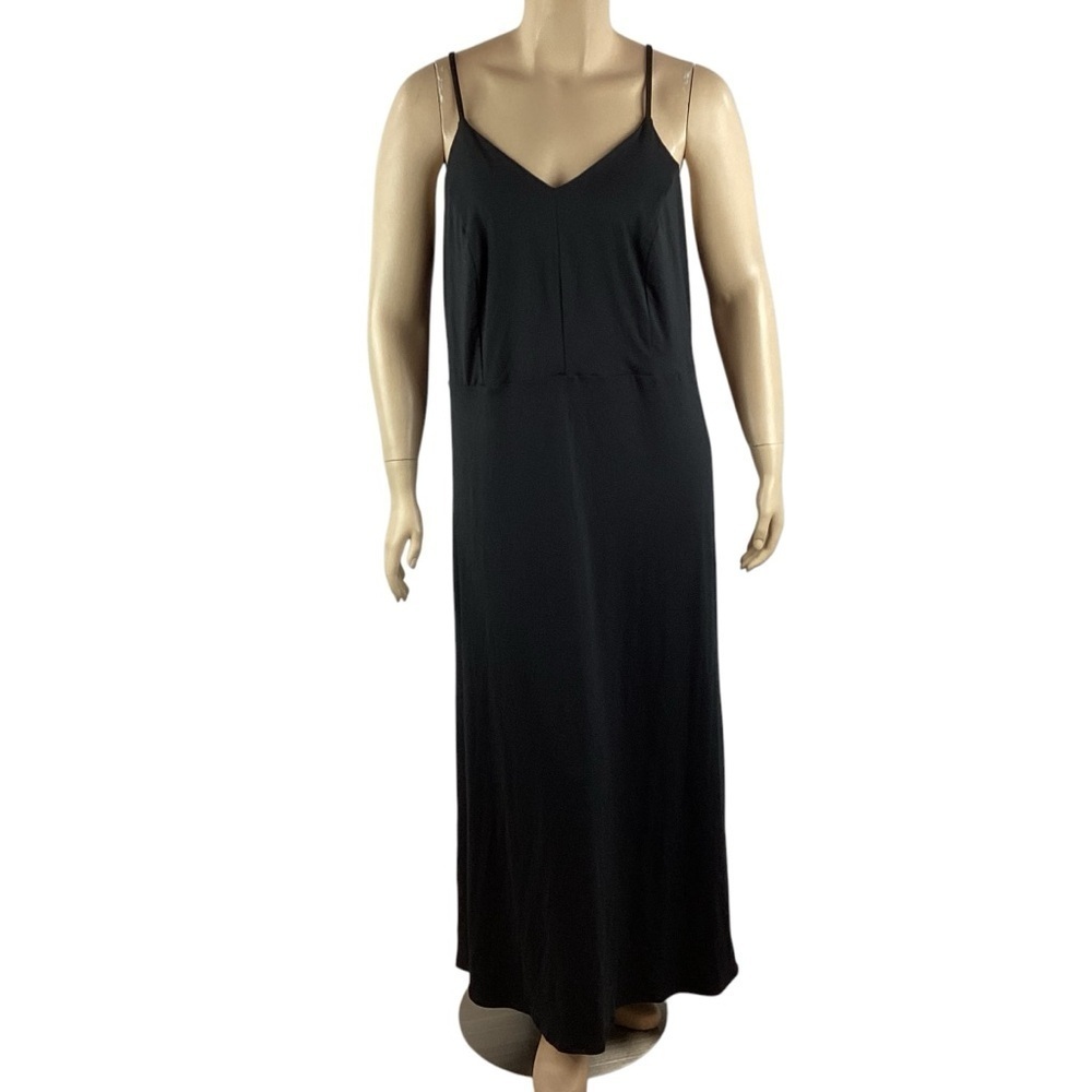 Market & Spruce Cross Back Maxi Dress Size 2X Black